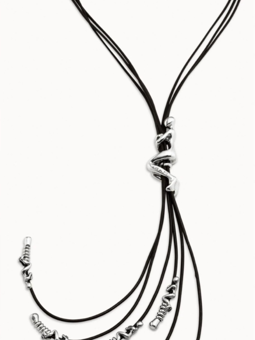 Uno de 50 multi strand leather cord necklace